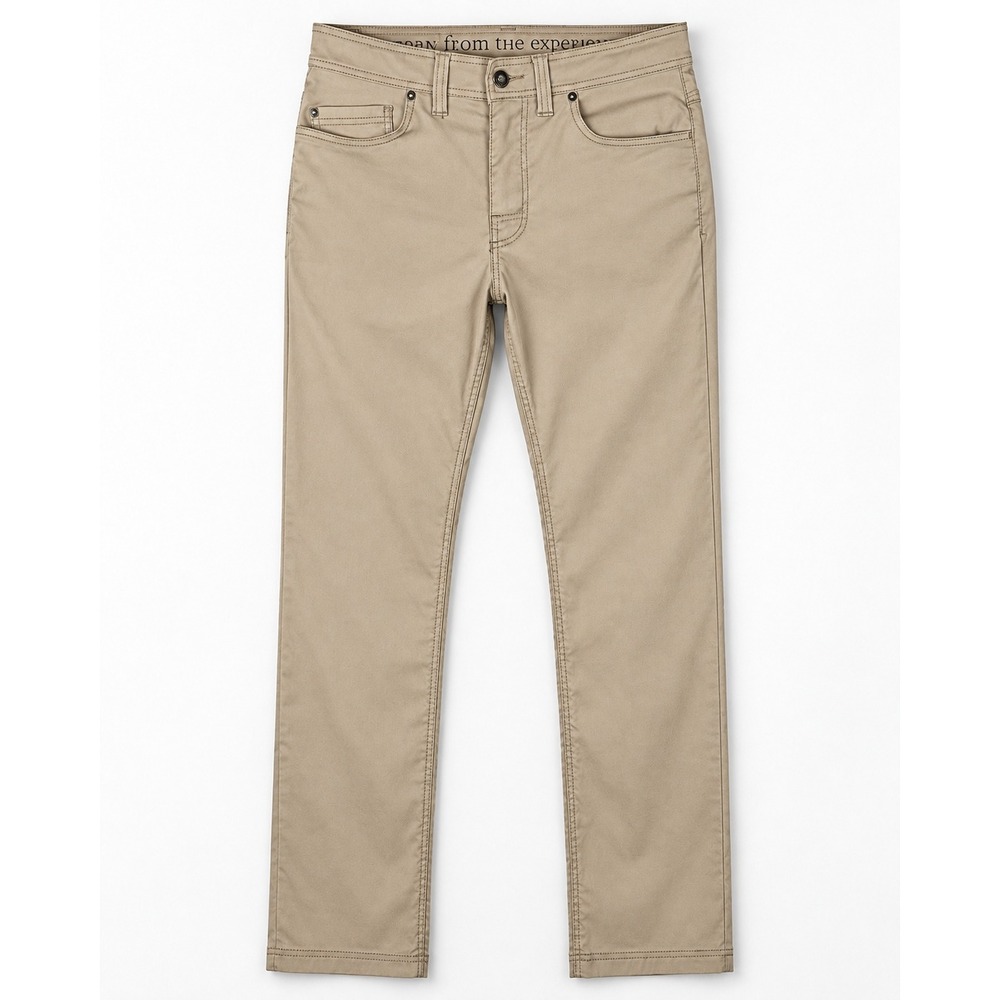 prAna Brion Slim Fit Pants Men's 30x32 Khaki Tan Stretch Hiking Travel Gorpcore
